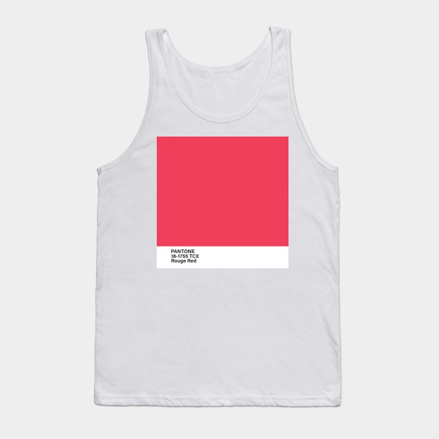 pantone 18-1755 TCX Rouge Red Tank Top by princessmi-com